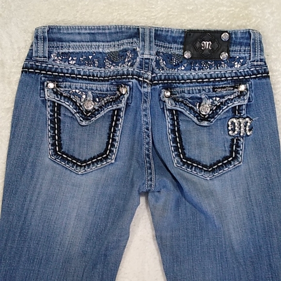 Miss Me Jeans size 28 Boot Cut Distressed - Picture 5 of 15